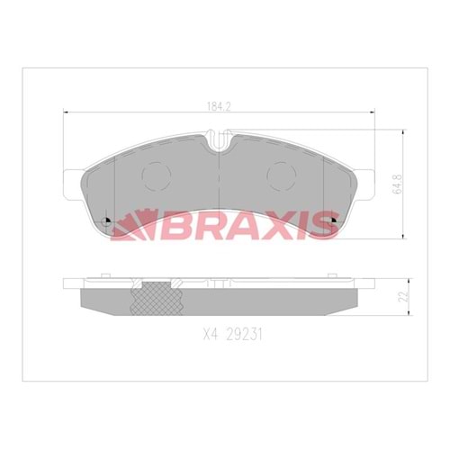 Disk Balata Iveco Daily 2.3, 3.0 06>, Otokar Magirus YM