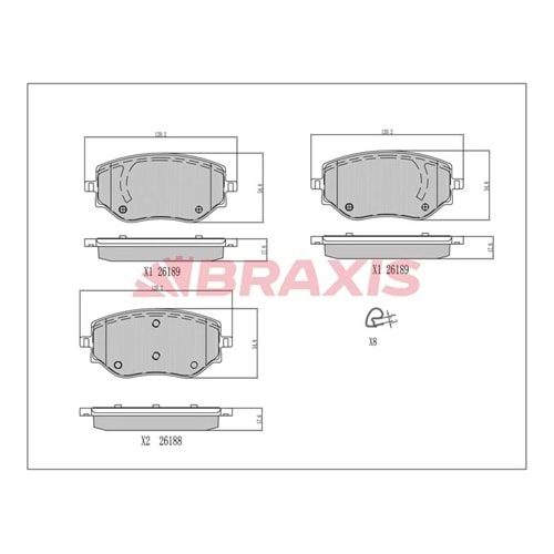 Disk Balata Renault Clio V, Nissan Micra Ön -