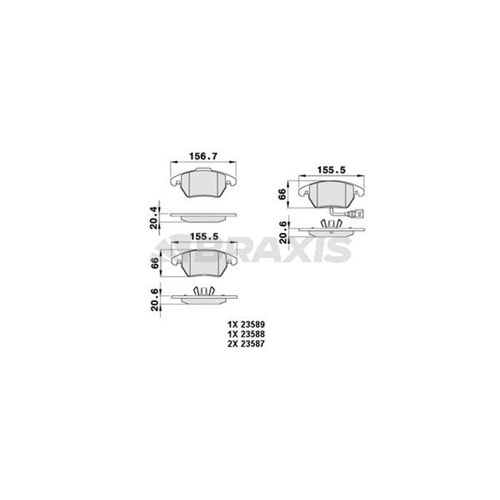 Disk Balata Vw, Audi, Seat, Skoda, Peugeot, Citroen Ön Fişli