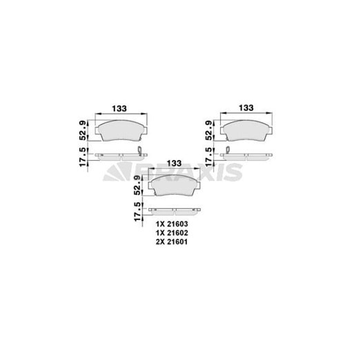 Disk Balata Toyota Corolla 1,6, Rav 4, Carina E Ön -