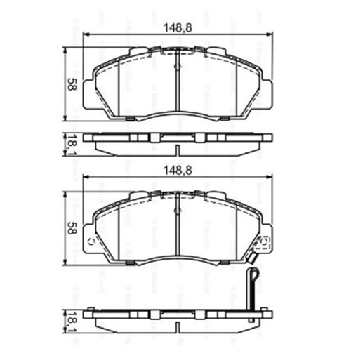 Disk Balata Honda HR-V, Accord IV, Civic VI, Rover 600 Ön