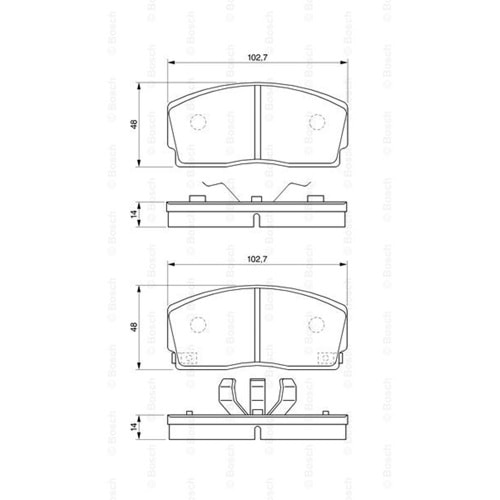 Disk Balata Daihatsu Applause 1,3-1,6 Ön