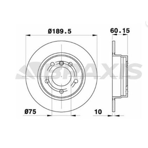 Fren Diski Bmw E36, E46, E85, Hyundai Veloster Arka - 199 MM