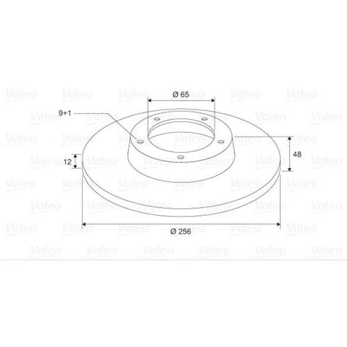 Fren Diski Vw Golf V, VI, Caddy III, Touran Arka - 256 mm