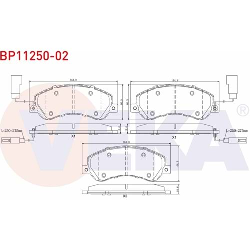 Disk Balata Ford Transit V347-V348-Connect/Vw Amarok Ön - VEKa