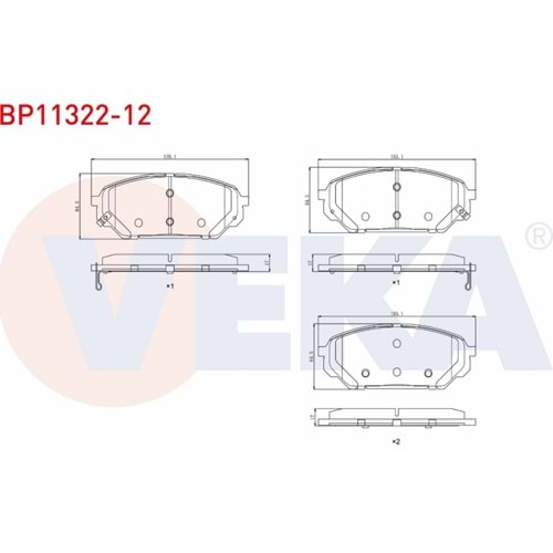 Disk Balata Hyundai İX 55 3.0 Crdi 10> Ön