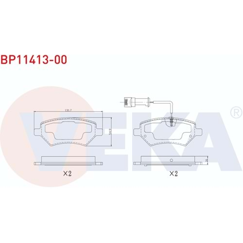 Disk Balata Chery Kimo 1.3 08-11 Ön - VEKa