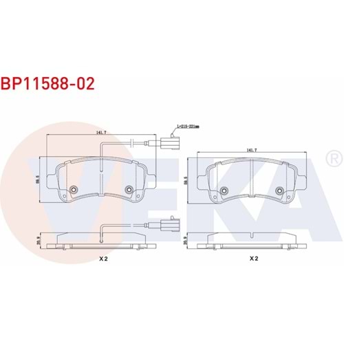 Disk Balata Fiat Ducato 2.0, Citroen Jumper, Peugeot Boxer Arka - VEKa