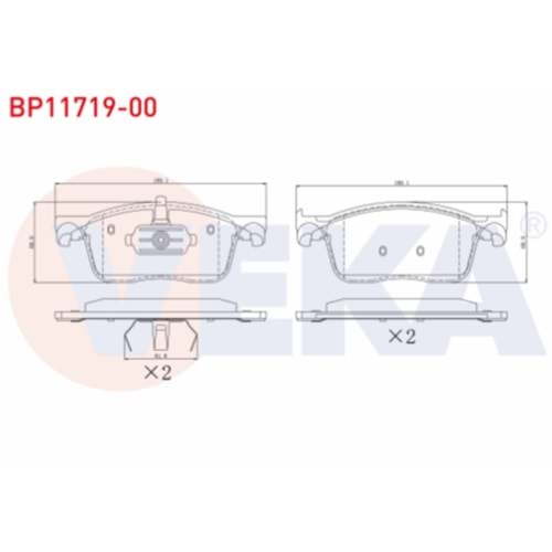 Disk Balata Citroen Jumpy, Peugeot Expert, Toyota Proace Ön -