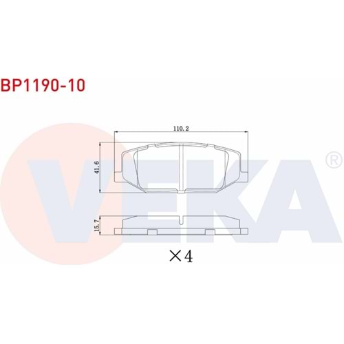 Disk Balata Suzuki Samurai, Carry, JİMNY Ön - VEKa