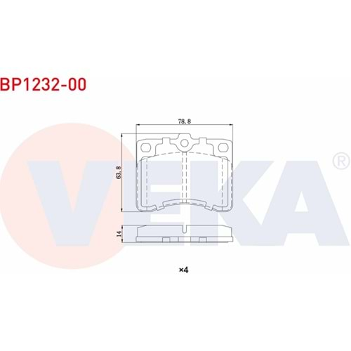 Disk Balata Daihatsu HI-JET Ön - VEKa