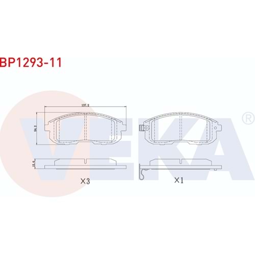 Disk Balata Suzuki SX4 (GY) 1.5 VVT-I Ön - VEKa