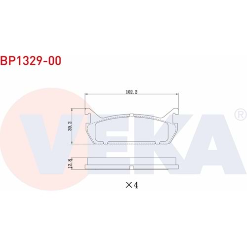 Disk Balata Mazda 323 VI (BJ) 2.0İ Arka - VEKa