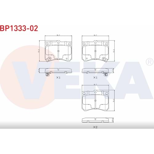 Disk Balata Mazda 323 V (BA) 1.8İ Ön - VEKa