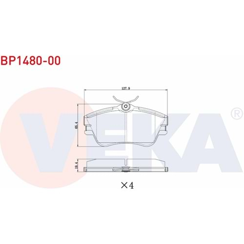 Disk Balata Vw T4 FİŞSİZ Ön - VEKa