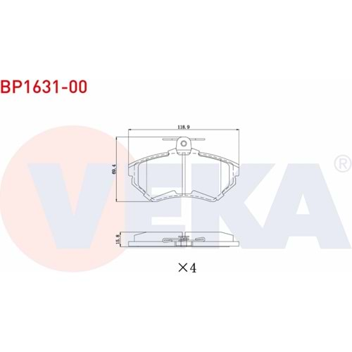 Disk Balata Vw Polo, Golf, Seat Ön - VEKa