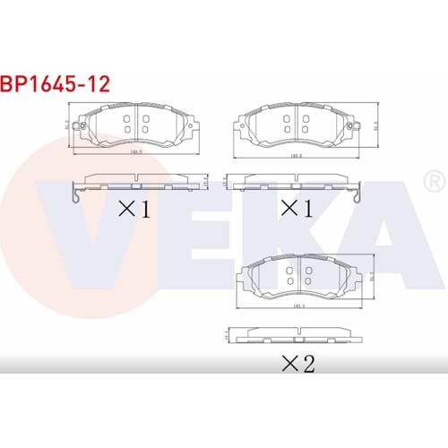 Disk Balata Chevrolet REZZO (U100) 1.6 Ön - VEKa