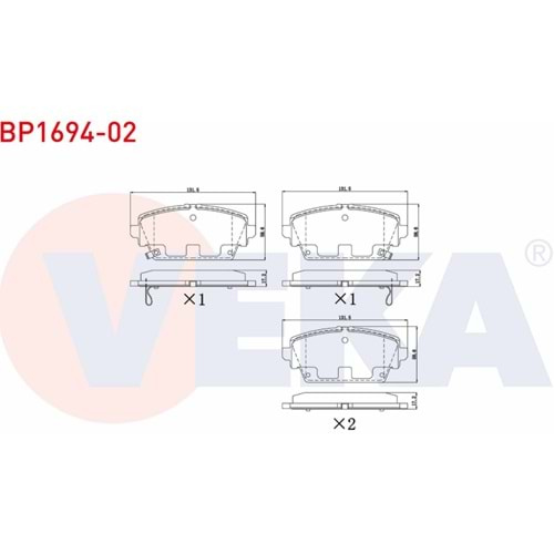 Disk Balata Honda Accord VI Ön - VEKa