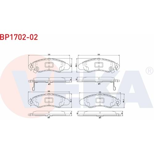 Disk Balata Suzuki Swift II Ön - VEKa