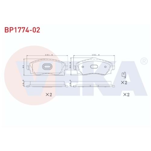 Disk Balata Opel Corsa C Ön - VEKa