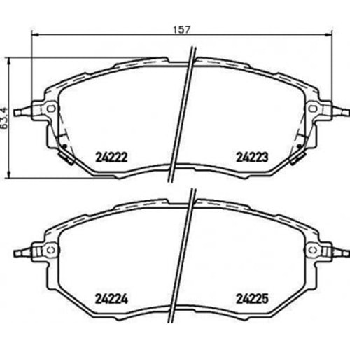 Disk Balata Subaru Forester 1.3 Legacy IV 08-09 Ön - DJ