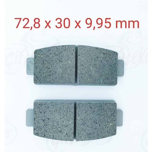DİSK BALATA ARKA FA651 TERRACROSS, Z-FORCE550, Z-FORCE800