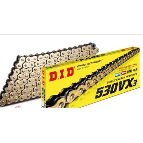 D.I.D 530VX3 GOLD X-RİNG ZİNCİR 112