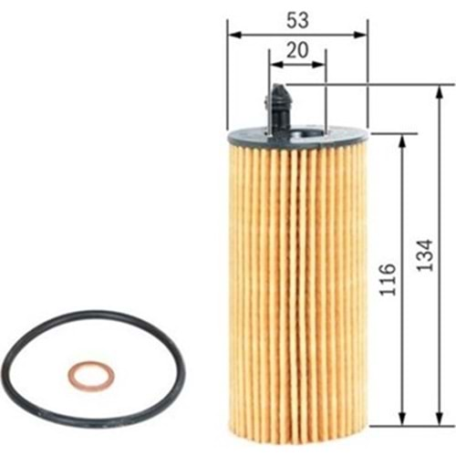 Yağ Filtresi Bmw F20 F30 G20 F10 G30 F25 F26 N47 - Bosch