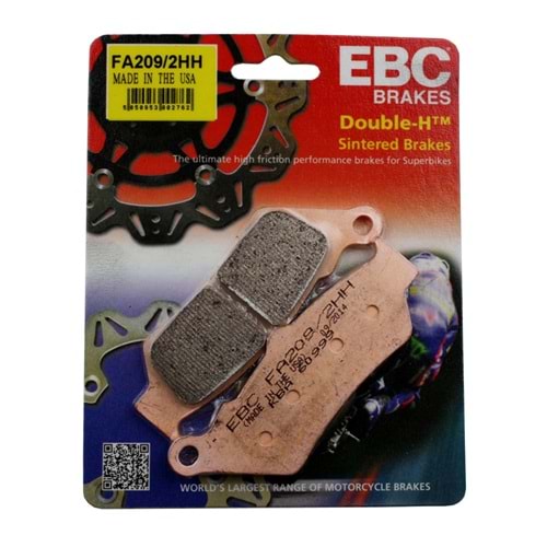 EBC FA209-2HH SİNTERLİ BALATA F650 ÖN, R1200 ARKA, CB500 ÖN