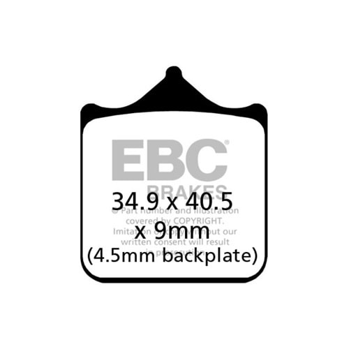 EBC Bmw S1000 R 14-19, S1000 RR 10-18 Disk Balata Ön (4 Adet)