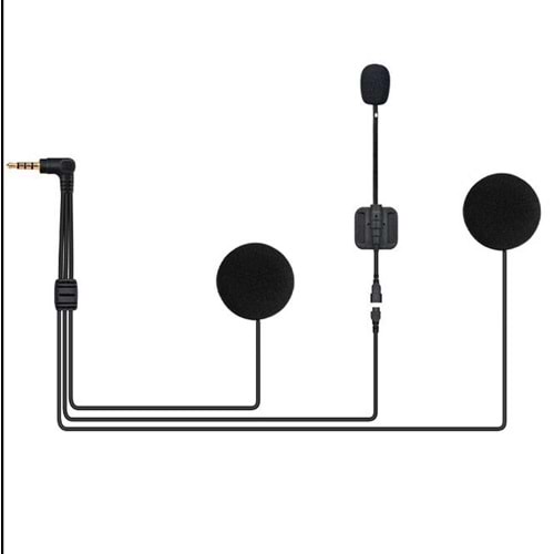 Knmaster KN2150 KN4150 Açık Kask Kulaklık Mikrofon Seti
