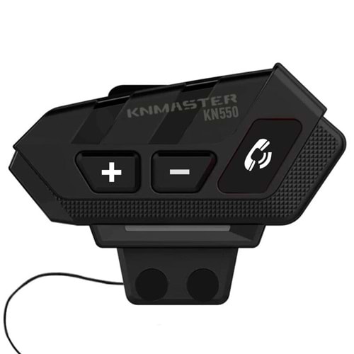 Knmaster KN550 Motosiklet Bluetooth Kulaklık Mikrofon Seti Siyah