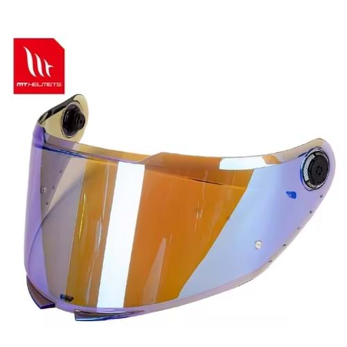 Mt Kask Camı Mt-V-28B İridyum Thunder 4, Stinger 2, Braker Uyumlu