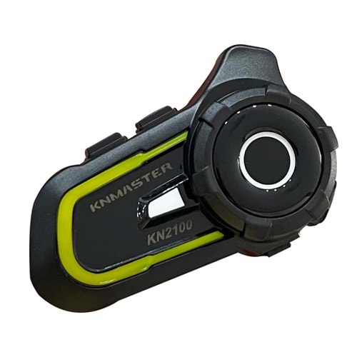 Knmaster KN2100 Motosiklet Kask İnterkom Bluetooth Kulaklık Seti Sarı