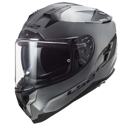 LS2 Kask Challenger Güneş Vizörlü Nardo Gri - 2Xl