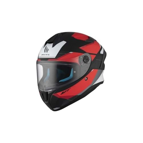 Kask Mt Targo S Kay B5 Mat Siyah-Kırmızı