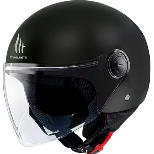 Kask Mt OF501B Jet Street S Solıd A1 - MAT SİYAH