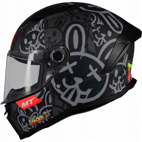 MT Kask Stinger 2 RAM F1 Motosiklet Kaskı SİYAH