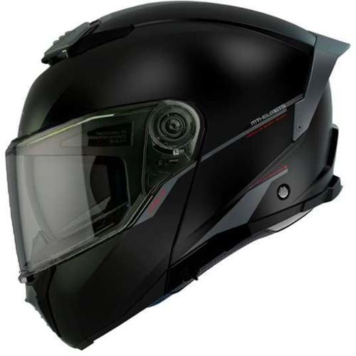 Kask Mt Atom 2 Sv Solıd A1 Çene Açılır - MAT SİYAH