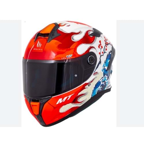Kask Mt Targo S Yamanaka A5 Parlak Motosiklet Kask