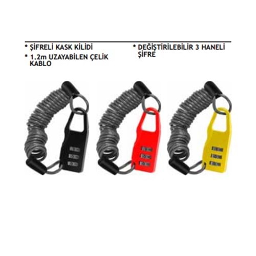 Şifreli Kask Kilidi