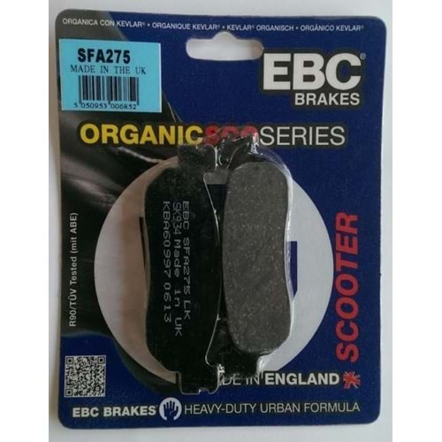 EBC SFA275 ORGANİK BALATA ARKA XMAX250, YP250, YZFR1, YZFR6*