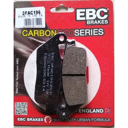 EBC SFAC196 KARBON GRAFİT SCOOTER BALATASI ÖN NC700, NC750, BURGMAN