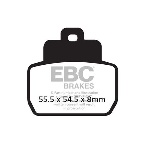 EBC SFAC425 ORGANİK KARBON SCOOTER BALATASI PIAGGIO Beverly 500, X9 250 Evolution