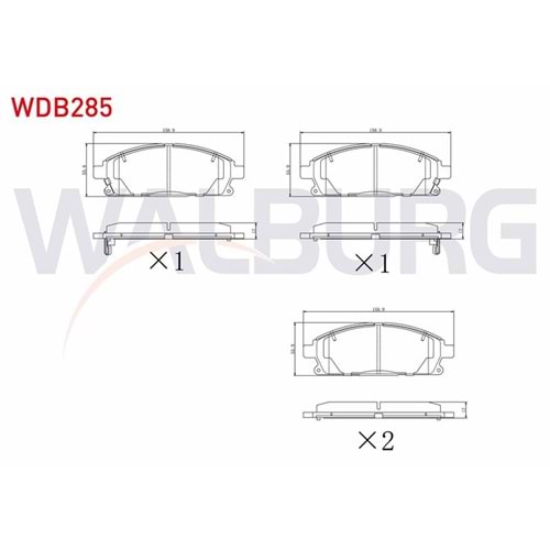 Disk Balata Nissan X-Trail, Pathfinder Ön