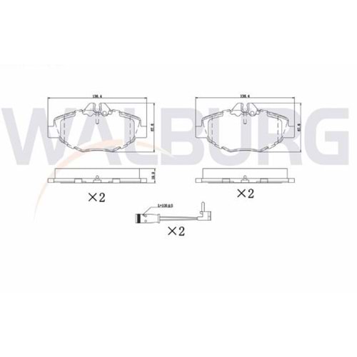 Disk Balata Mercedes E Serisi 211 Ön