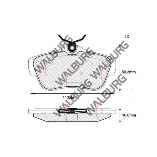 Disk Balata Fiat Scudo Arka - WALBURG