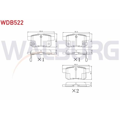 Disk Balata Honda Accord VIII Arka