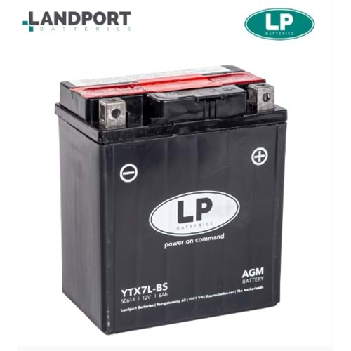 LP YTX7L-BS 12V-6 AMPER 100 CCA BAKIMSIZ AKÜ