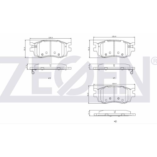 Disk Balata Hyundai İ20 I, Accent III, Kia Rio II Ön - ZEGEN